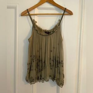 Ranna Gill size Medium women’s beaded cami blouse